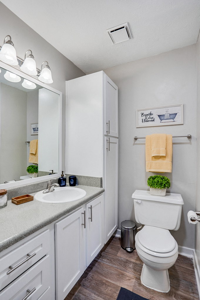 Large Bathroom Vanity with Built In Storage