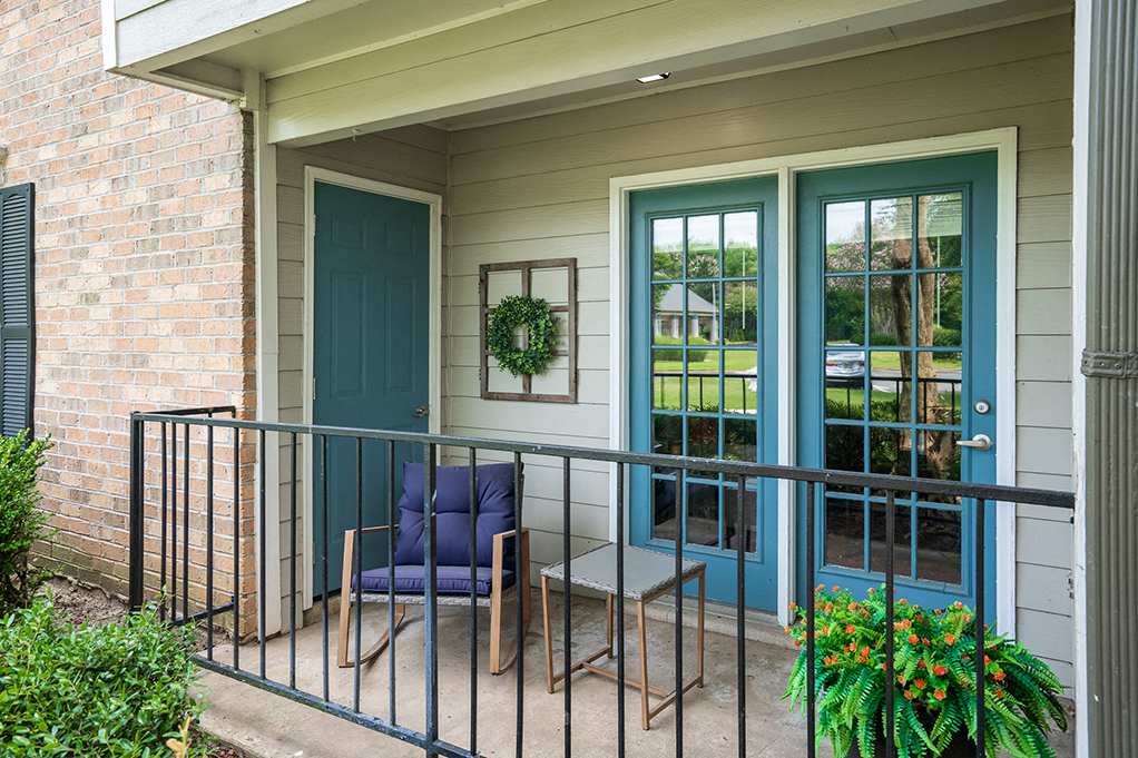 Outdoor Patio with French Doors