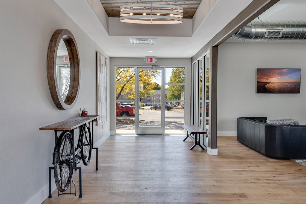 Clubhouse Entrance Area with Bench