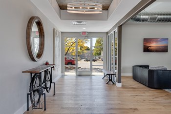 Clubhouse Entrance Area with Bench - Photo Gallery 4
