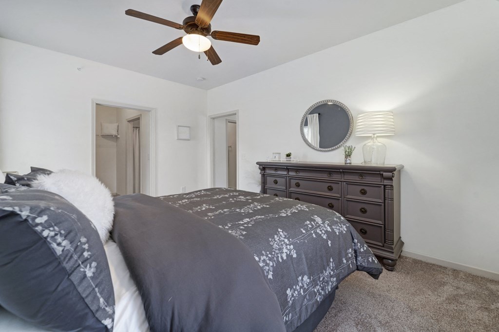 Bedroom with Plush Carpeting