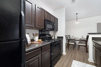 Kitchen with Black Appliances