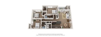 Three Bedroom Floor Plan