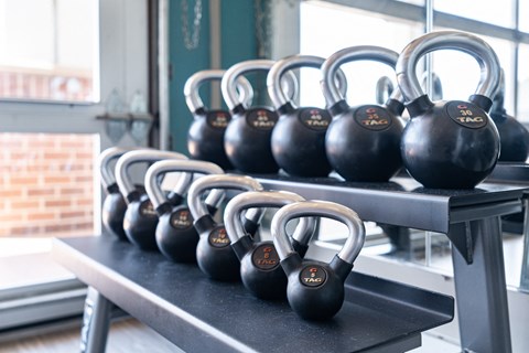 Kettlebells At The Fitness Center