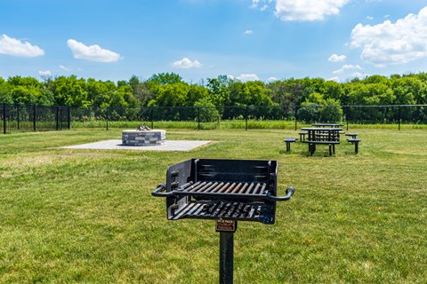Outdoor Picnic Area With Fireplace