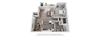 One Bedroom Floor Plan