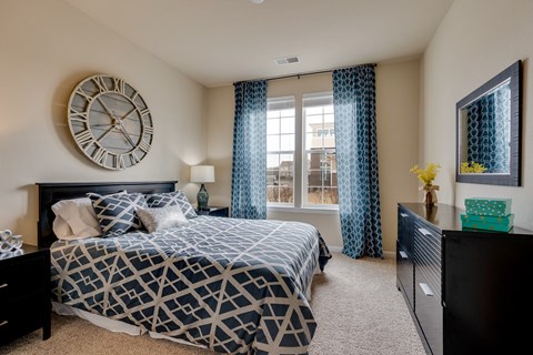 Bedroom With Large Double Windows