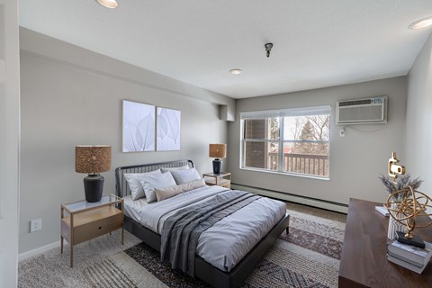 Bedroom with Plush Carpeting
