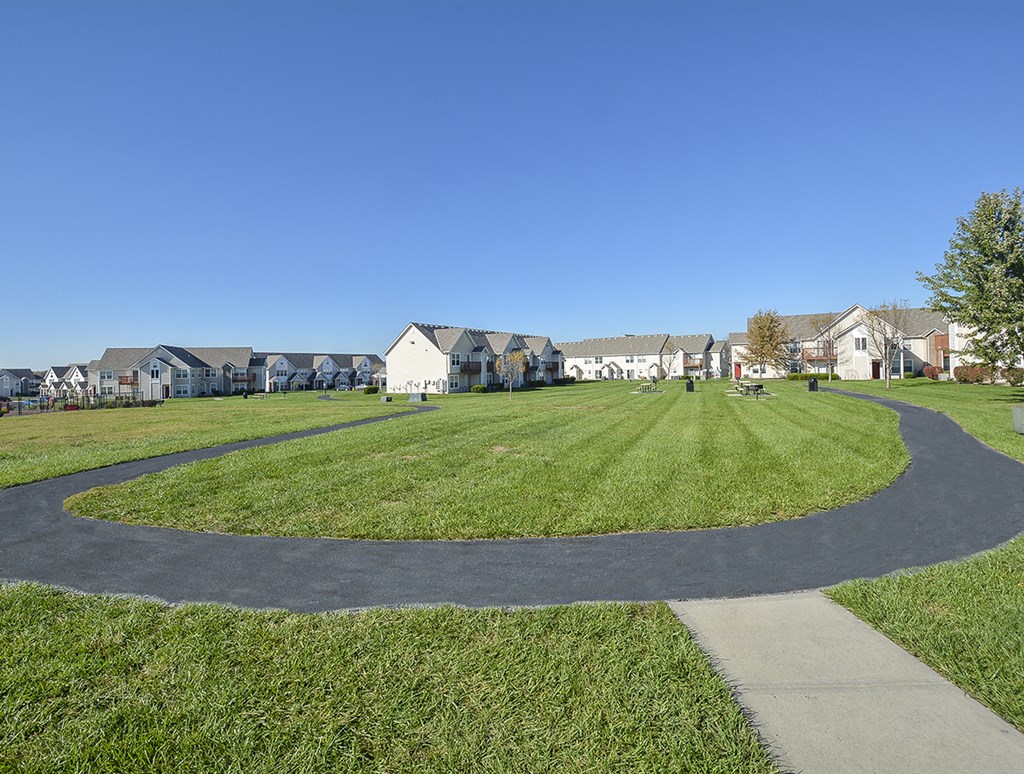 Paved Walking Paths Through Community