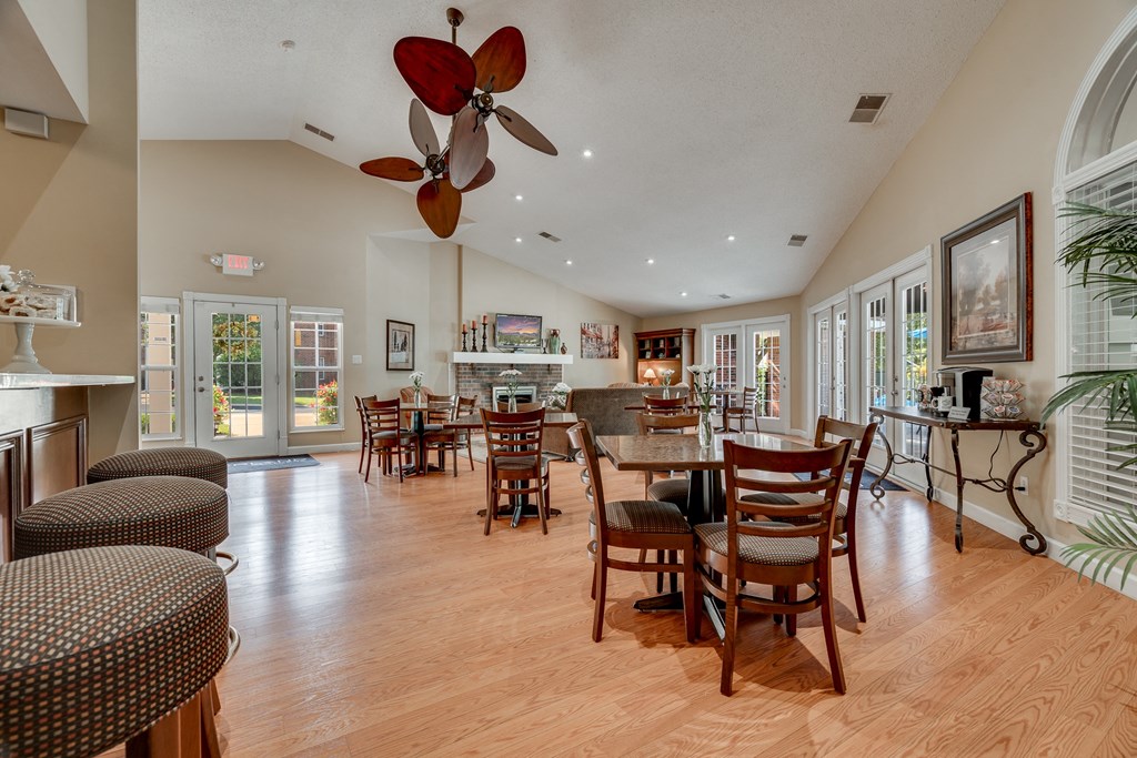 Clubhouse Lounge With Vaulted Ceilings