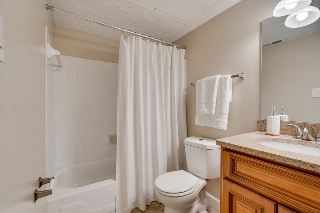 Bathroom With Tiled Shower