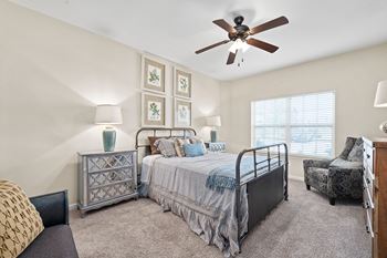 Spacious Bedroom with Plush Carpeting
