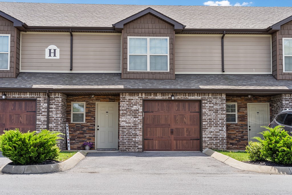 Townhomes with attached garages