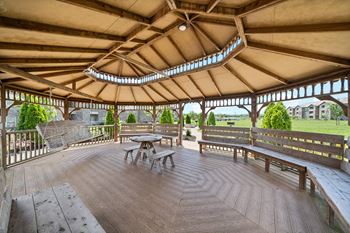 Community Gazebo with Bench Swing