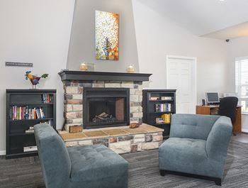 Fireplace in Community Clubhouse