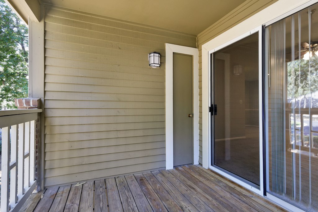 Spacious Balcony with Storage