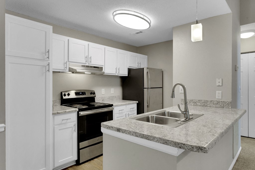Renovated Kitchen With Stainless Steel Appliances