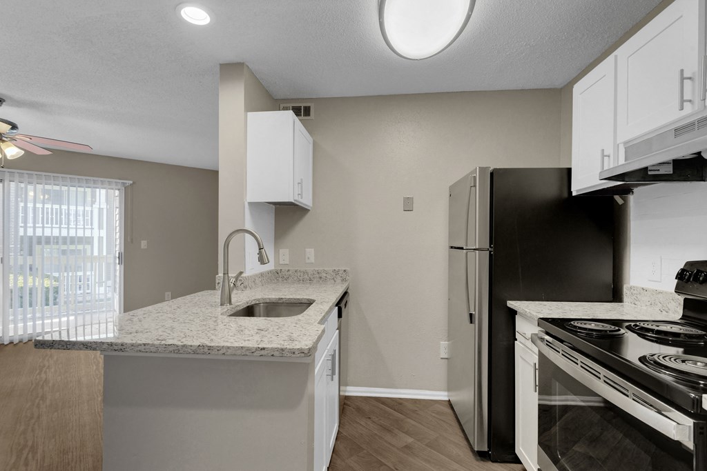 Renovated Kitchen with Granite Countertops