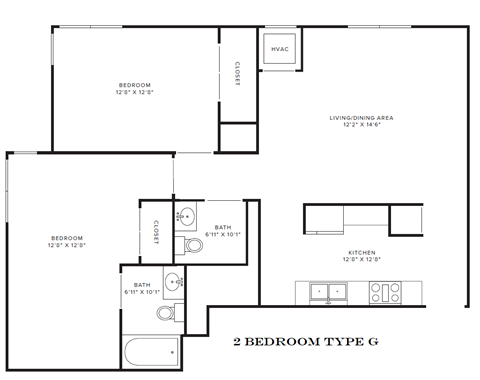 2 Bedroom Type G