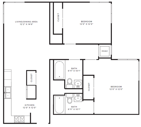 2 Bedroom Type H