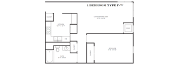 1 Bedroom Type FW