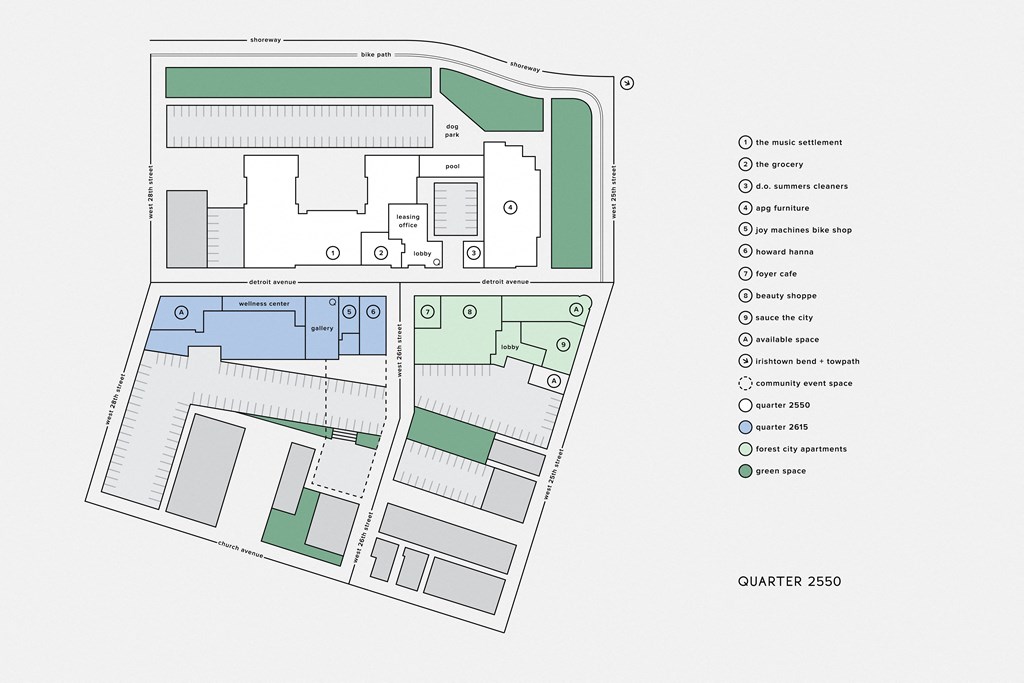 Map of Quarter Apartment properties