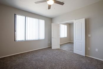 our apartments offer a bedroom with a king sized bed at Ascent North Scottsdale Apartments, Phoenix, Arizona