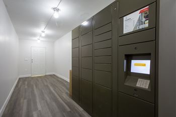 a row of lockers in a room at Arcadia Gardens, Arizona, 85018