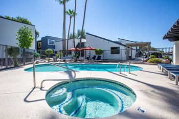 hot tub at Ascent on Pantano Apartments, Arizona