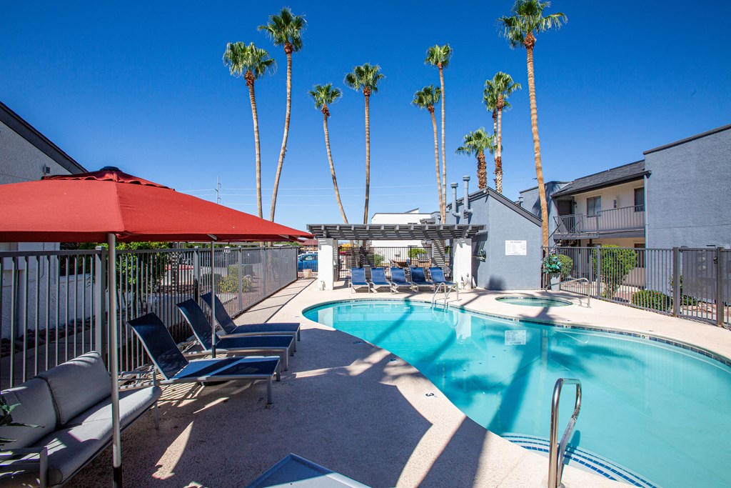 take a dip in the pool at the enclave at woodbridge apartments in sugar land, tx