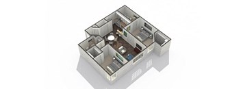 2 bedroom 2 bathroom Floor plan B at Ascent North Scottsdale, Phoenix, 85054