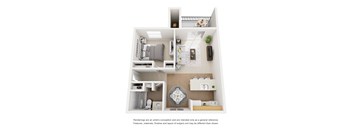 B Floor Plan at Ascent on Spence, Tempe, 85281