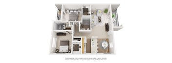 D Floor Plan at Ascent on Spence, Arizona