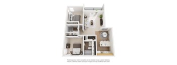 E Floor Plan at Ascent on Spence, Arizona, 85281