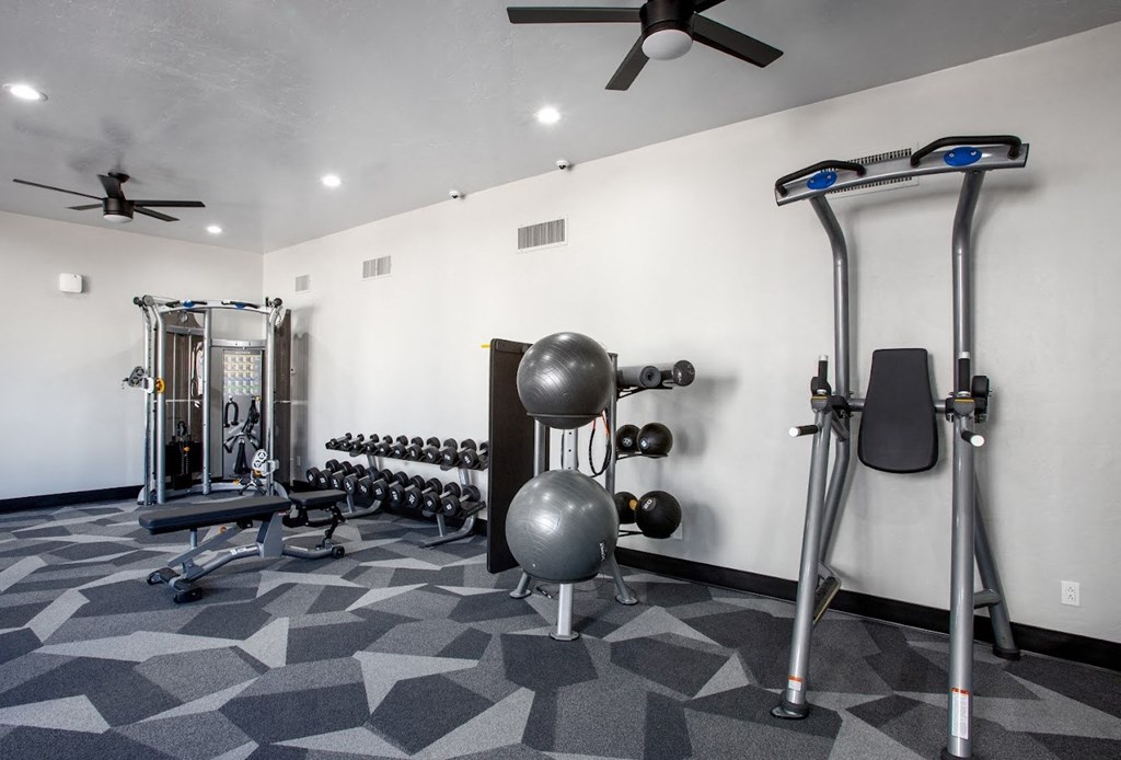 Free weights at Ascent on Pantano, Tucson, AZ