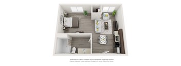 Large Studio Floor Plan at Nextloft, Bluffton, 29910
