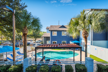 Bluffton, SC apartment swimming pool and a view of the parking log at NEXTLoft rental complex - Photo Gallery 2