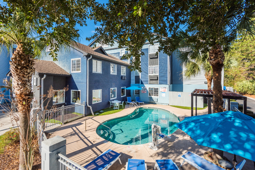 Apartment swimming pool at NEXTLoft in Bluffton, SC. - Photo Gallery 1
