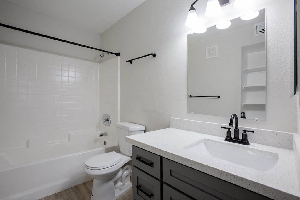 Renovated Bathroom at 60 at Melrose, Phoenix, AZ, 85013