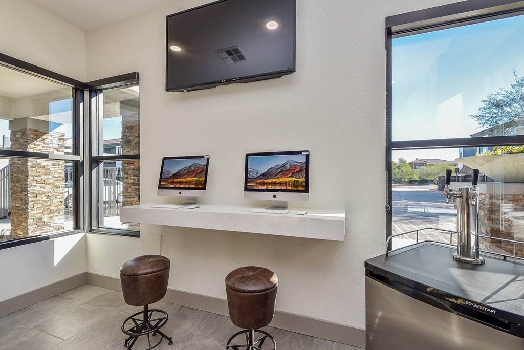 Computers and remote work stations at Ascent North Scottsdale, Phoenix