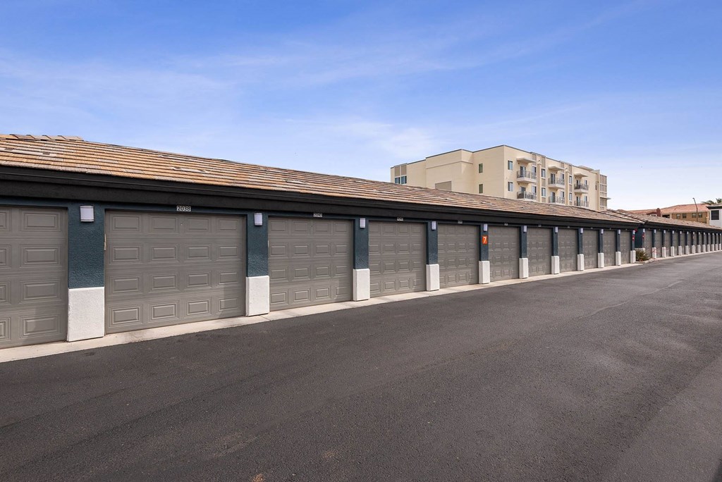 Apartment building garages at Ascent North Scottsdale, Phoenix, AZ
