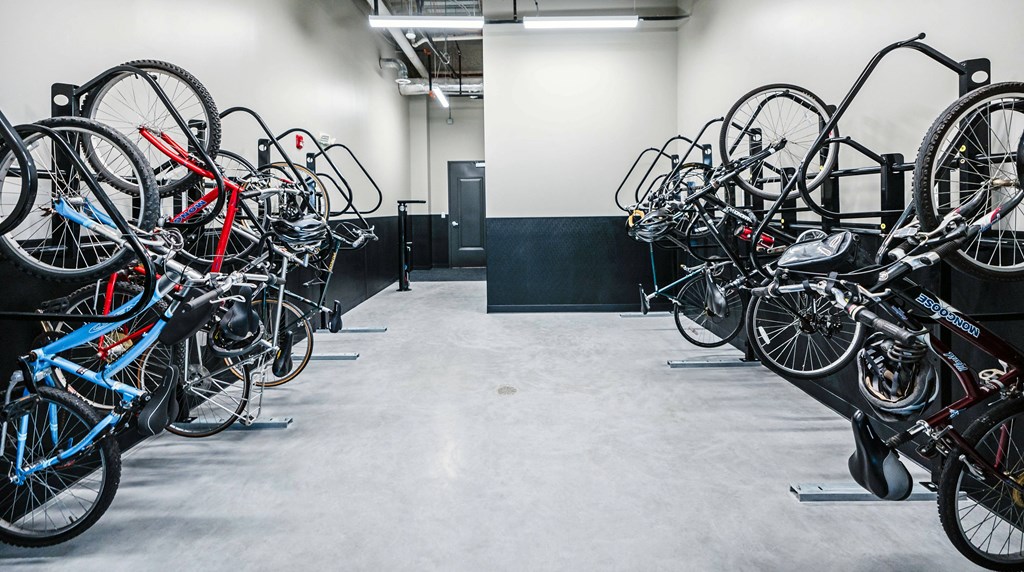 Bike Storage at Industrie Apartments, Albany, New York