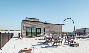 Rooftop Deck at Industrie Apartments, Albany