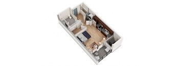 Unit-A1 at Industrie Apartments, Albany, New York