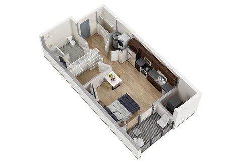 bedroom floor plan of a 2100 sq ft apartment