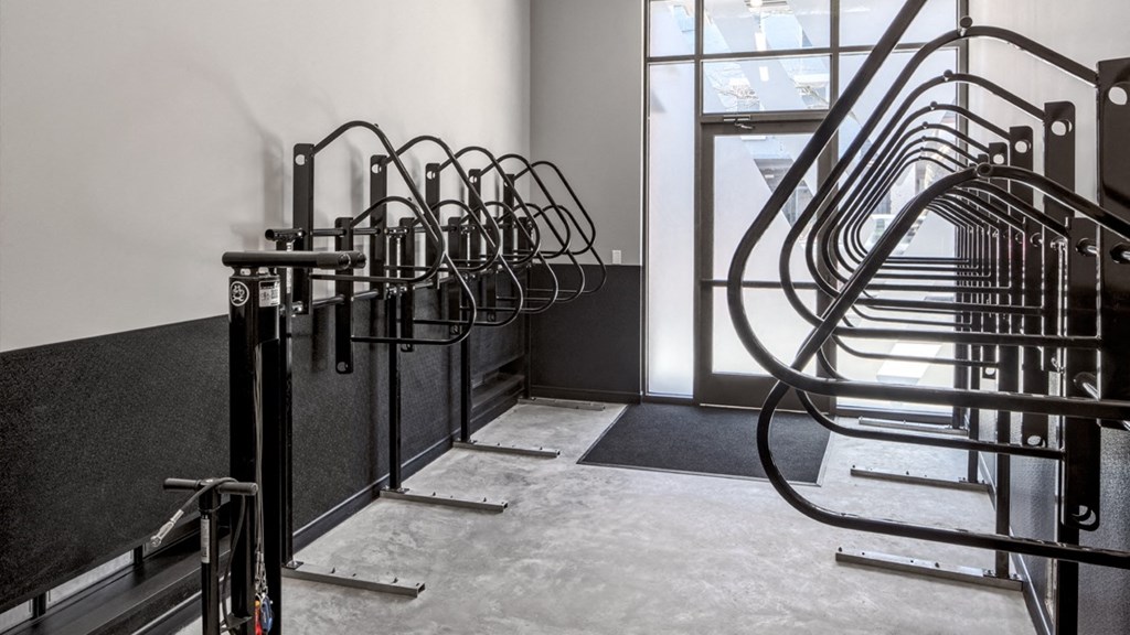 Heated Indoor Bicycle Storage & Repair at Vicina