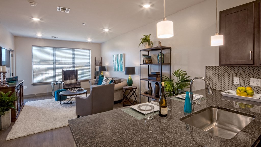 Living Room of Model Apartment at Vicina