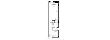 small floor plan for a 400 sq ft apartment