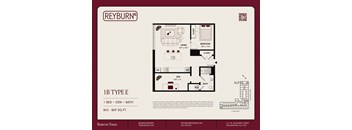 a floor plan of a bedroom apartment