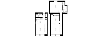 a blueprint of a floor plan of a house with different floors